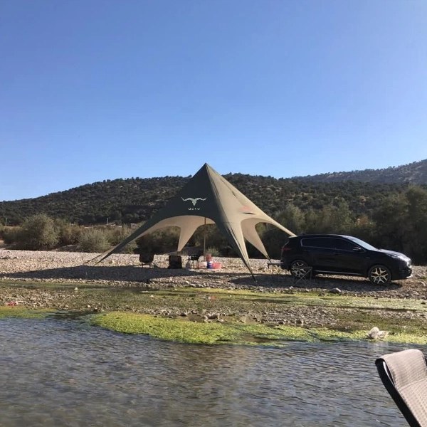 سایبان ستاره ای موفلان مدل استارتنت سایز ۱۵ رنگ‌های متنوع