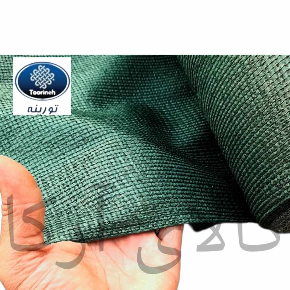 تور سایه بان سبز دوردوزی شده تراکم ۸۰٪ ضدآفتاب ۸ متری